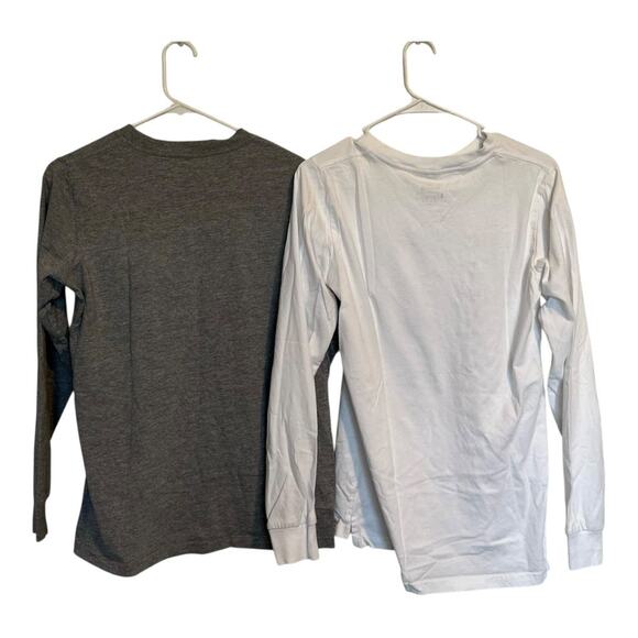 2 Rawgear zoo crew mens size small grey & white long sleeve crewnecks tees - Picture 3 of 5